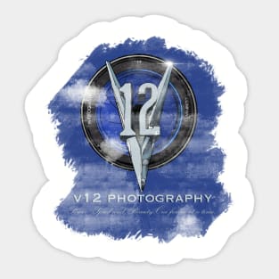 Vintage v12 Photography Sticker